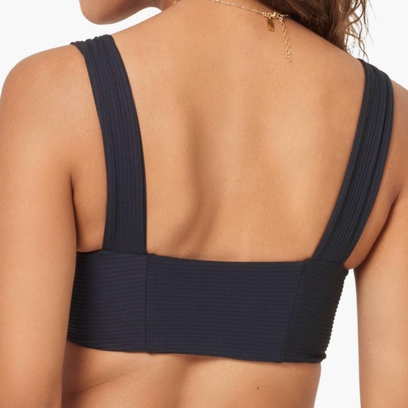 L*Space Eco Chic Repreve® Marlee Bikini Top in Black NWT - Picture 5 of 6
